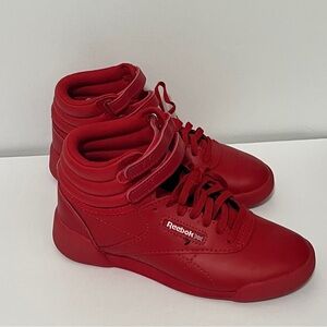 Reebok Red High-Top Sneakers